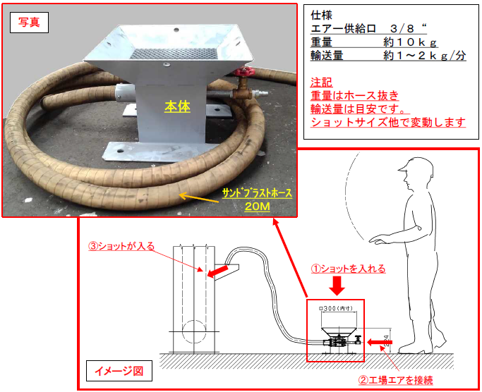 【要見積】ショット搬送装置