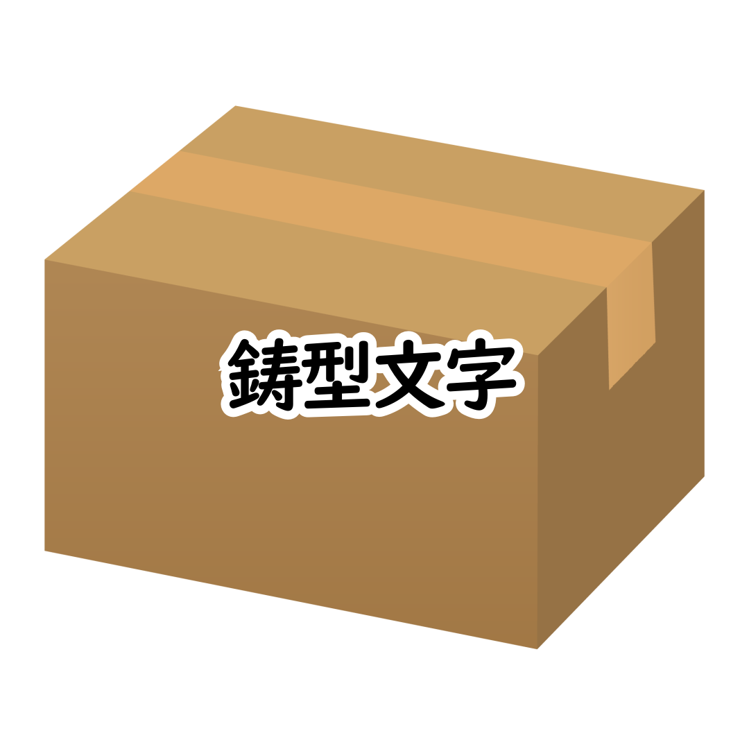 鋳型文字 10mm 1ケタ 100個／袋